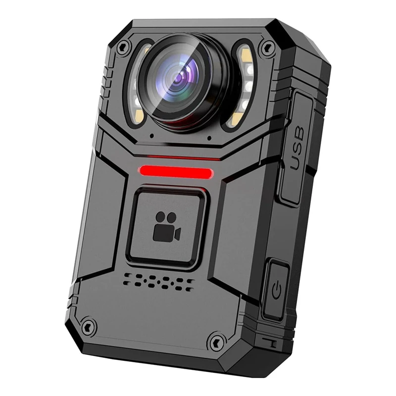 

A73P-4K Body Camera With Audio And Video, 2Inch IPS Screen Bodycam Camera With Sound And Night Vision For Security, Police