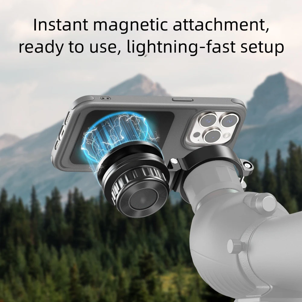 磁気電話クリップ接眼レンズコネクタ 36-46/45-55 ミリメートルアルミ合金望遠レンズ接眼レンズホルダー電話レンズ補助部品