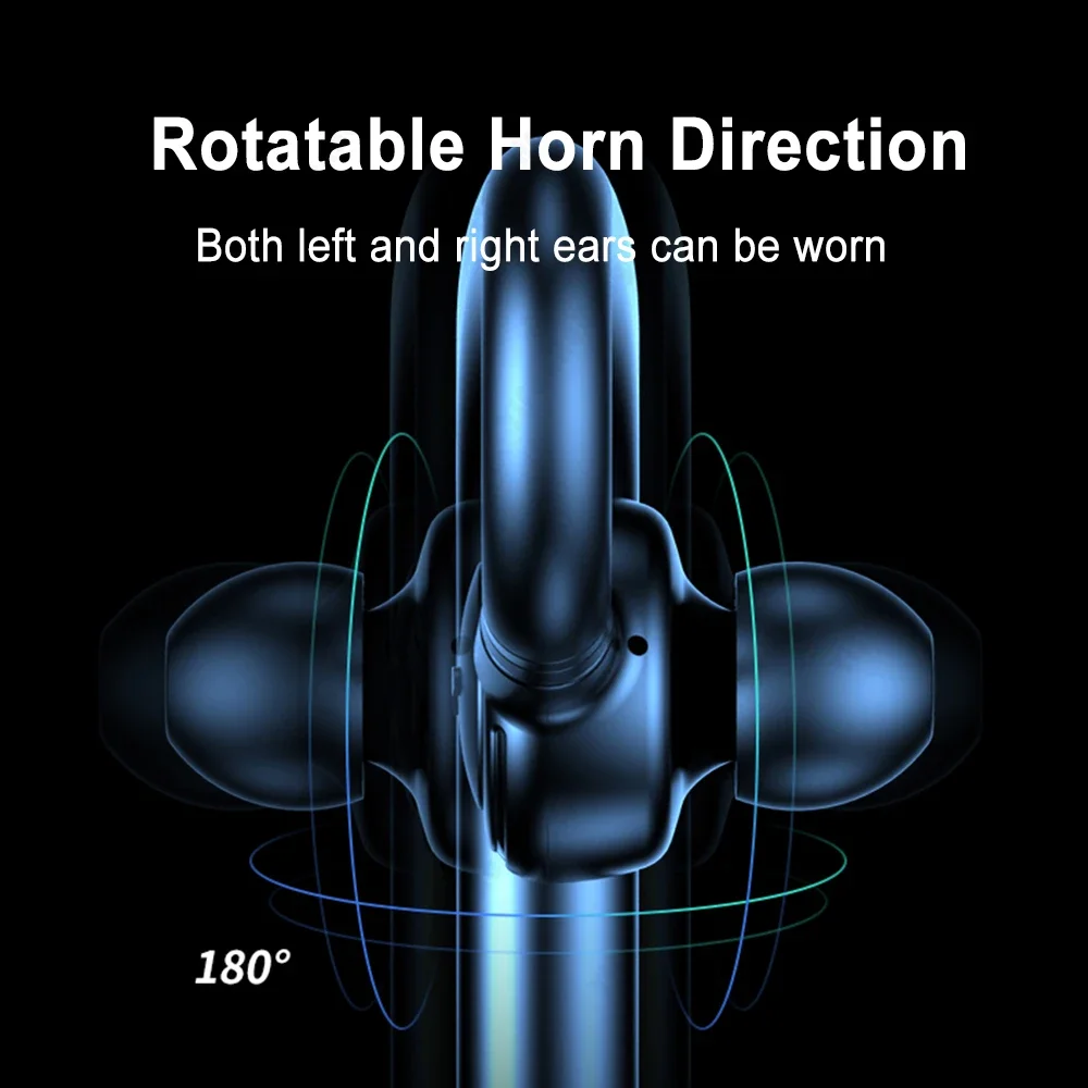 سماعات أذن M-99 للأعمال متوافقة مع البلوتوث V5.2 سماعات رأس لاسلكية تدعم ميكروفون عالي الدقة يدويًا لسماعات iPhone أحادية الجانب