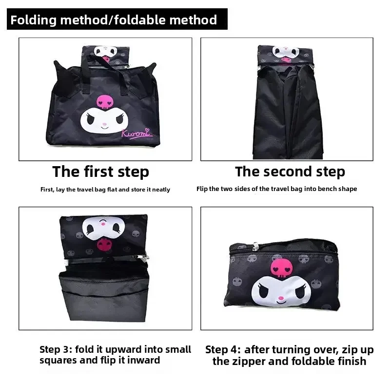  Hello Kitty Foldable Travel Bag for Women Girl Duffle Bag for Carry on Luggage Portable Luxury Designer Tote