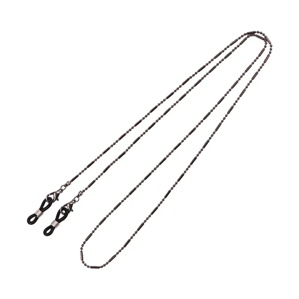 

Simple Trendy Male Alloy Minimalist Female Sunglasses Lanyards Bead Mask Chains Mask Cord Holders Eyeglass Chain