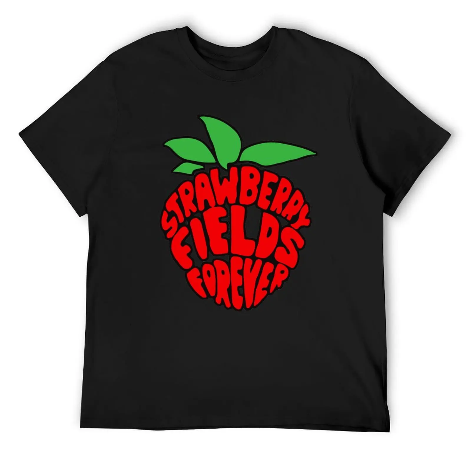 

Strawberry Fields Forever Design T-Shirt quick drying summer clothes T-shirt men