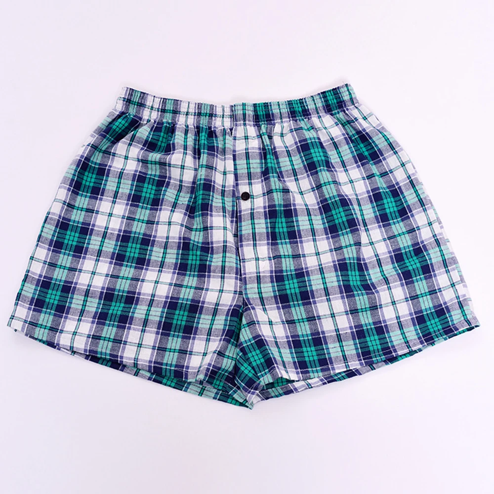 Cueca boxer masculina de algodão para casa: casual, solta, perna larga, cintura elástica - conforto definitivo