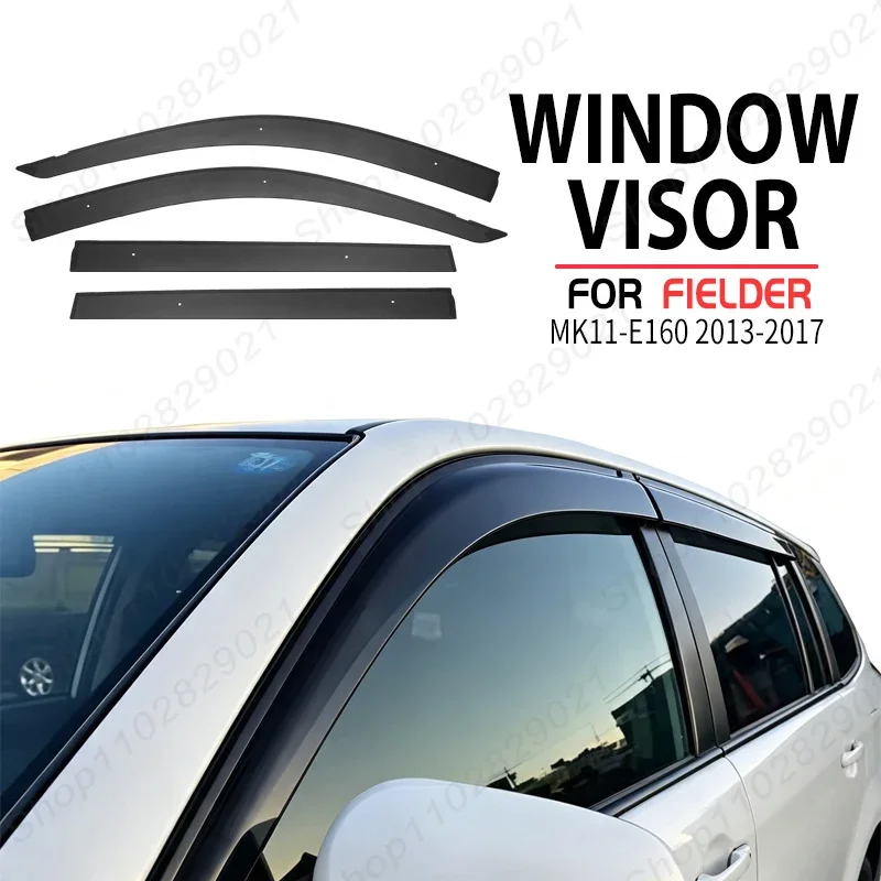 4Pcs Window Visor For Toyota Corolla Fielder  MK11-E160 2013-2017 Weathershield Sun Rain Deflector Guard Car Window Deflector