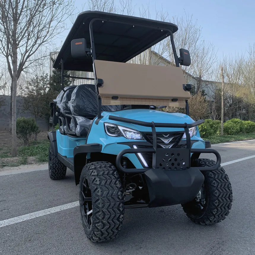 Factory Cheap Wholesale Street Legal Lift Optional Lithium Battery Optional Cover Custom Badge Custom Color Electric Golf Cart