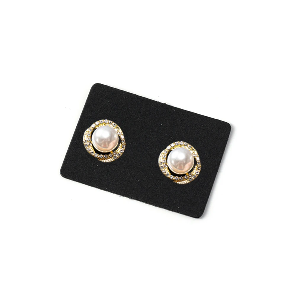 100pcs Kraft Paper Earrings Holder Display Cards Cute Holder For Ear Stud Jewelry Selling Small Businesses Packaging Supplies