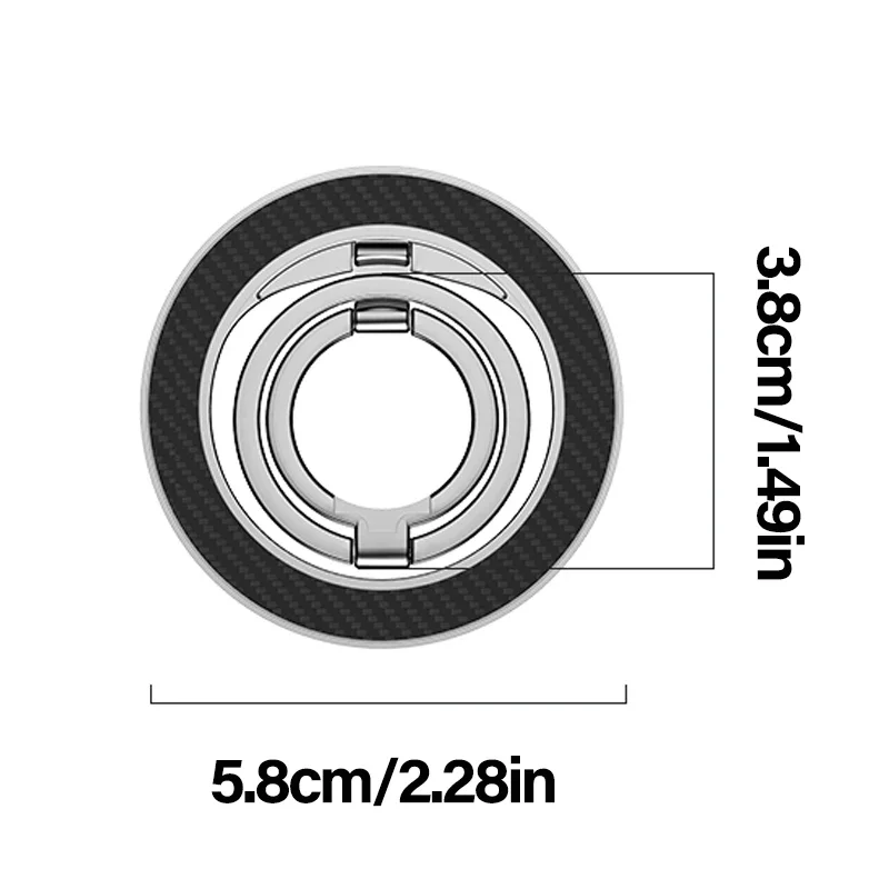 For MagSafe Phone Magnetic Finger Ring Holder for Iphone 15 16 Pro Max Mini Magnet Phone Stand Grip Mount Smartphone Accessories