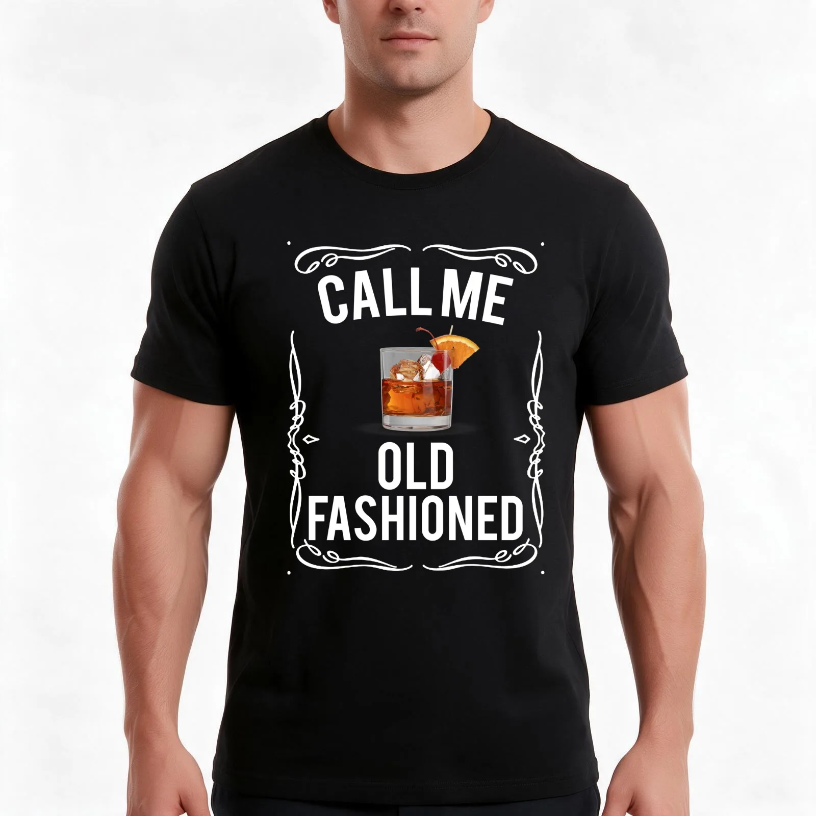 FUNNY WHISKEY BOURBON BRANDY CALL ME OLD FASHIONED product T-Shirt, Summer Casual Cotton Tee, Oversized Streetwear Tops