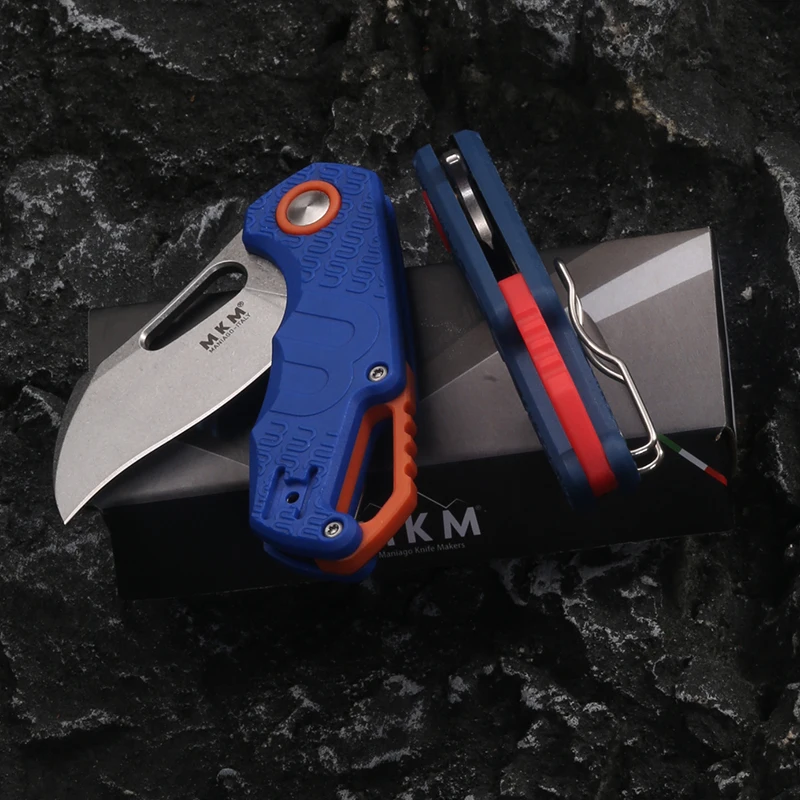 New stainless steel outdoor folding knife portable EDC camping multi-function knife, barbecue knife