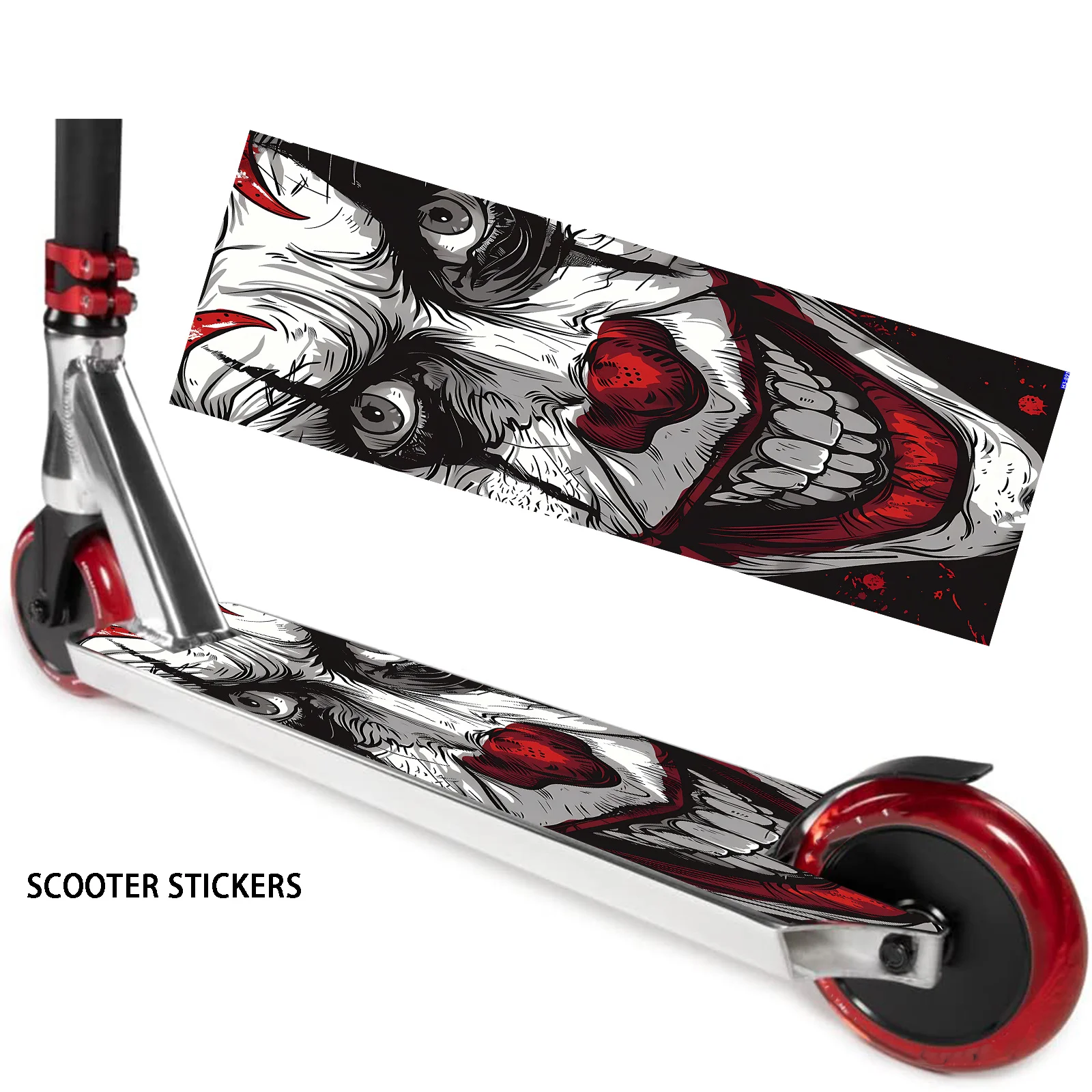 

Наклейка на скутер с изображением персонажа из фильма «Диабло», крутая креативная наклейка на кузов, декоративная наклейка на скутер, наклейка из ПВХ, простая в использовании