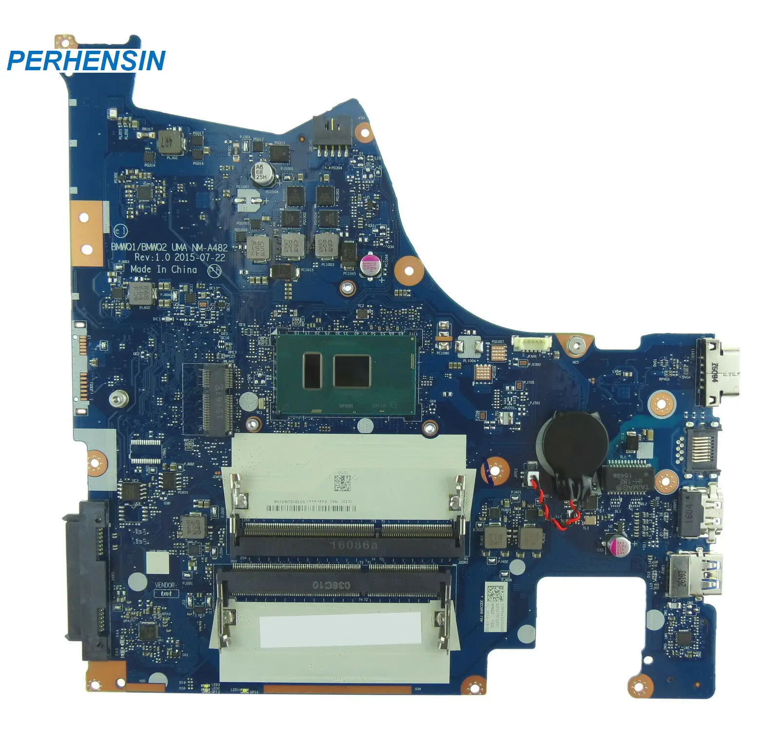 

FOR Lenovo 300 15ISK 300-15ISK Mainboard NM-A482 Celeron 3855U 5B20K38217 100% Perfect Work