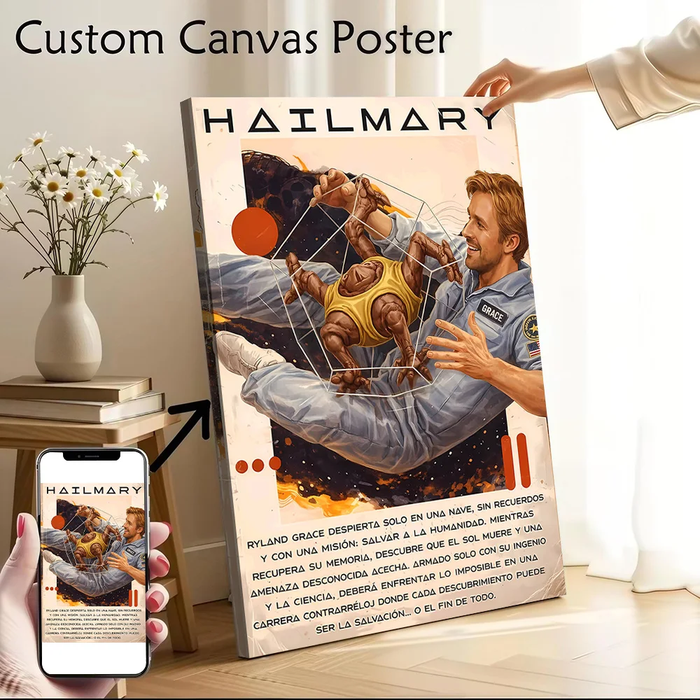 Project Hail Mary Movie Poster Canvas Wall Art Personalized Print Modern Painting Perfect Gift for Wand Deko Home and Decoration