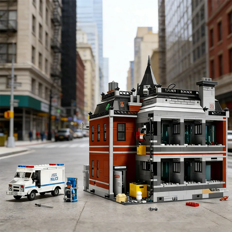 

stock 2025 New 76300 Hero Series Arkham Asylum Set, Halloween, Christmas, Birthday Gift Building block toys for home decoration