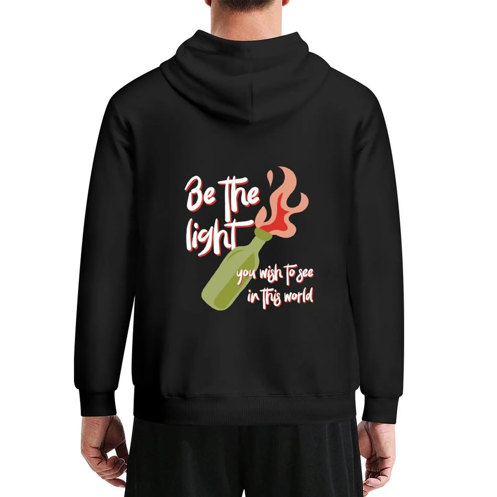 

Be the Light You Wish to See in This World molotov cocktail activist Hoodie autumn anime clothing new in hoodies & sweat-shirt