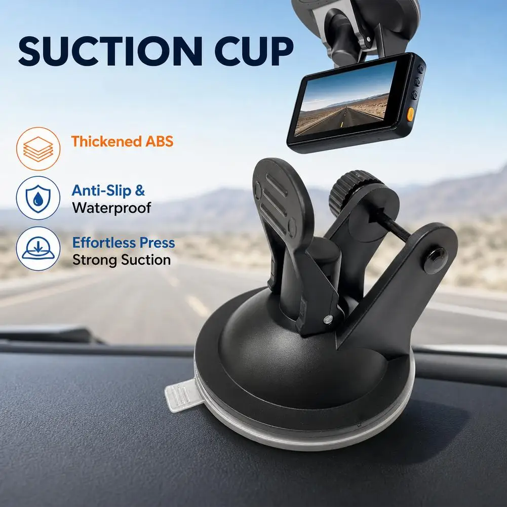 Car DVR Holder Suction Cup Mount DV GPS Navigation Camera Phone Bracket Base 360 Degree Rotatable Auto Accessories Universal