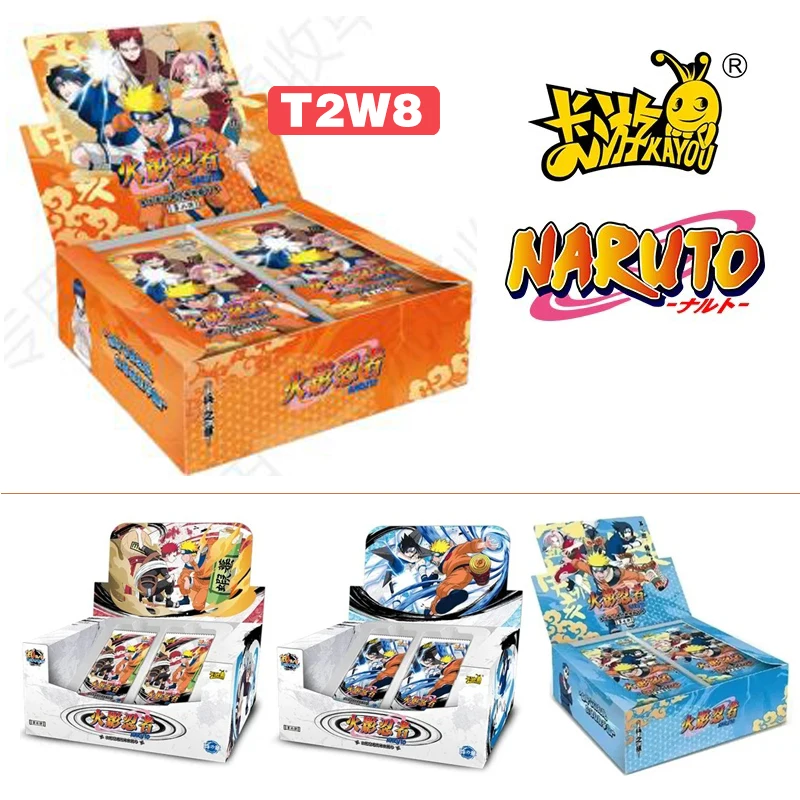 2025 KAYOU Anime Original Naruto Cards T4w7 T2W8 Chapter Of The  Added SE Ninja World Collection Cards Toy For Children Gift