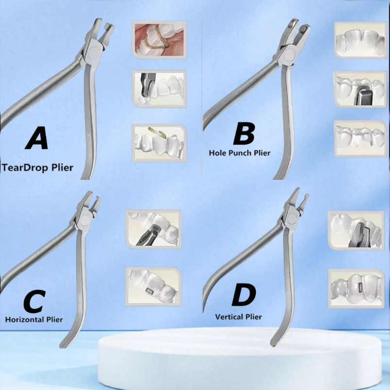 

Стоматологические ортодонтические плоскогубцы для выравнивания, термоформовочные невидимые брекеты, вертикальные стоматологические ортодонтические плоскогубцы, 4 шт./компл.