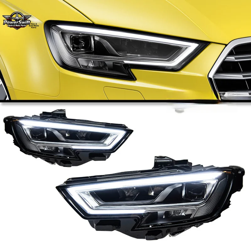 

Suitable for 13-20 Model Audi A3 Front Assembly Low Raised Modified High Version; LED Daytime Running Turn Signal Light