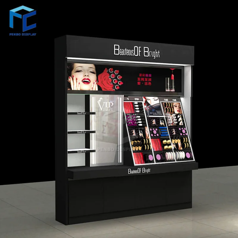 2025Customized. Customized Professional Makeup Display Stand Store Makeup Up Display Stand Retail Cosmetic Floor Standin