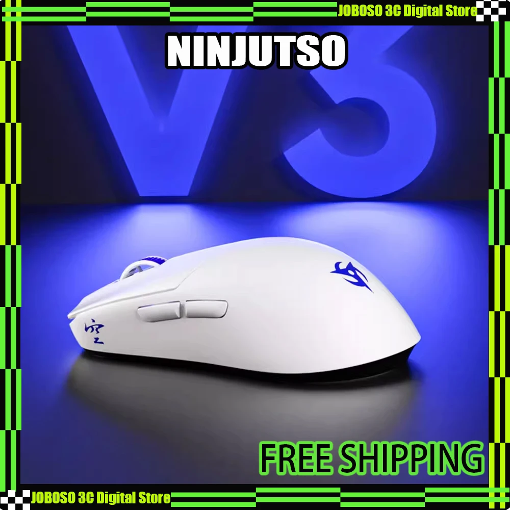 

Ninjutso Sora V3 Wireless Mouse 8k AIMNINJA 2PRO 45K PAR2862 300mah E-Sports Gaming Mouse Lightweight PC Gamer Accessories Gift