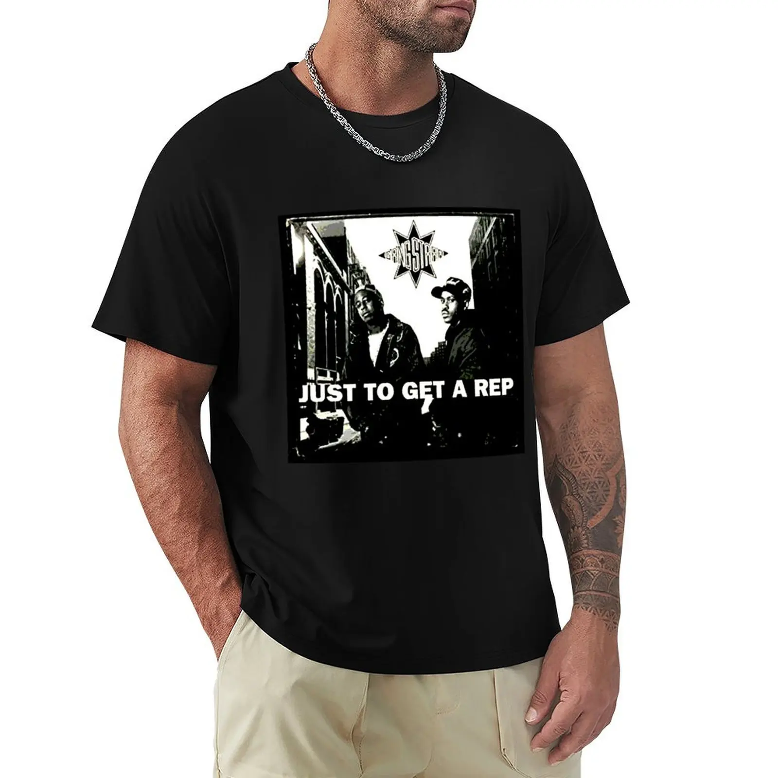 

Just To Get A Rep T-Shirt graphics topping oversized t shirt men
