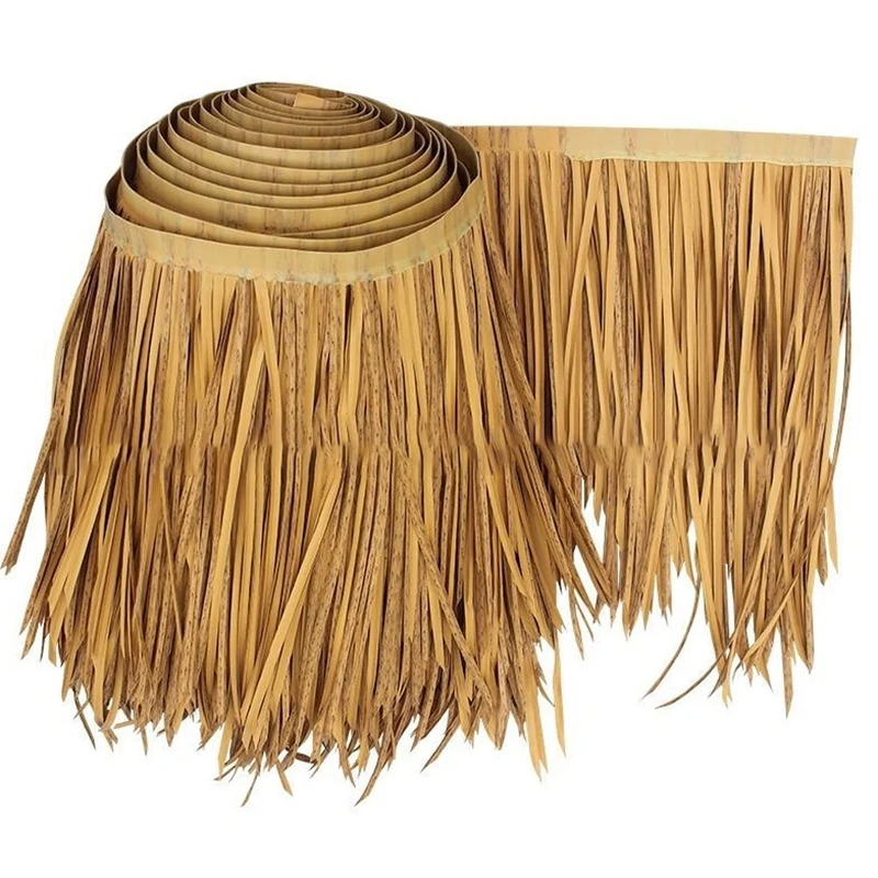 DIY Straw Roof Rug Decor Grass Mat Palm Thatch Roll Deck Decor Decorative Straw Roof Panels