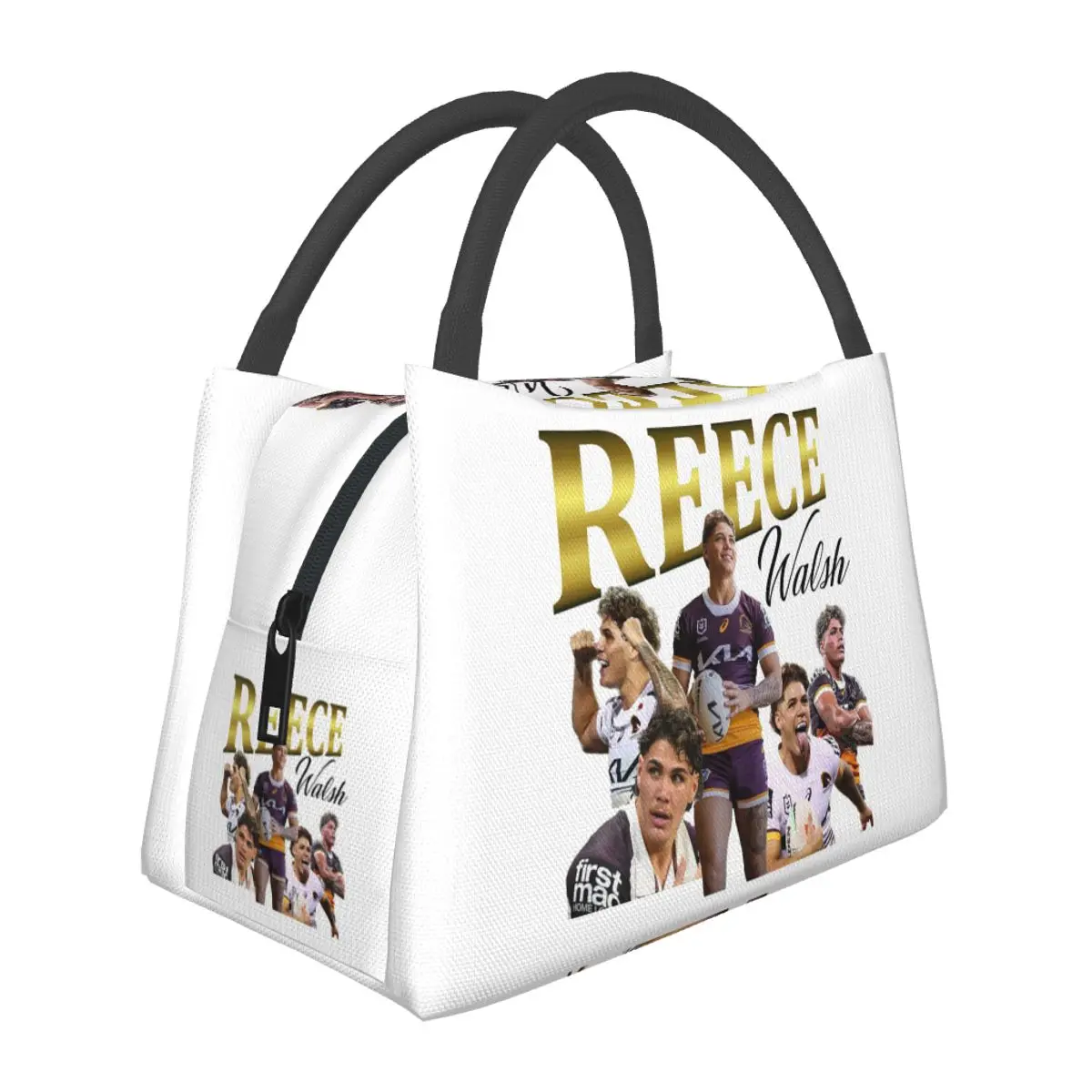 

Reece Walsh Collage 2.0 Insulated Lunch Bag for Women Picnic Storage Food Boxes Container Cooler Thermal Lunch Box Tote