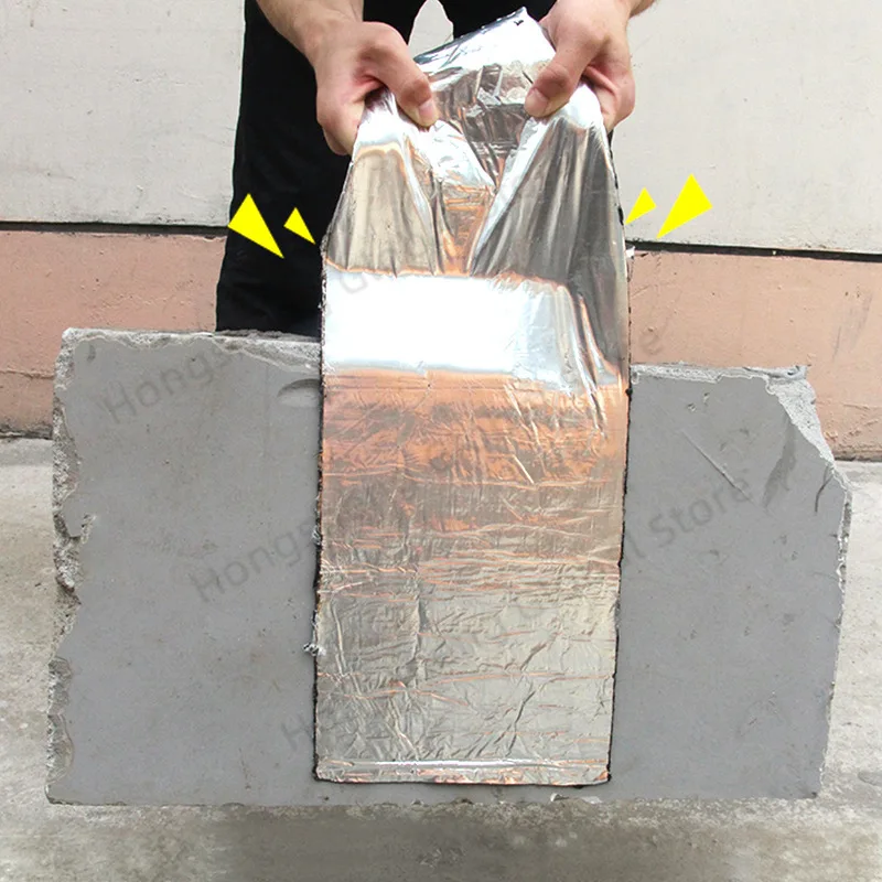 سوبر لزجة الألومنيوم الأسفلت الشريط ارتفاع درجة الحرارة المقاومة للماء سقف وقف الأنابيب الكراك القناة إصلاح أشرطة الختم وقف تسرب