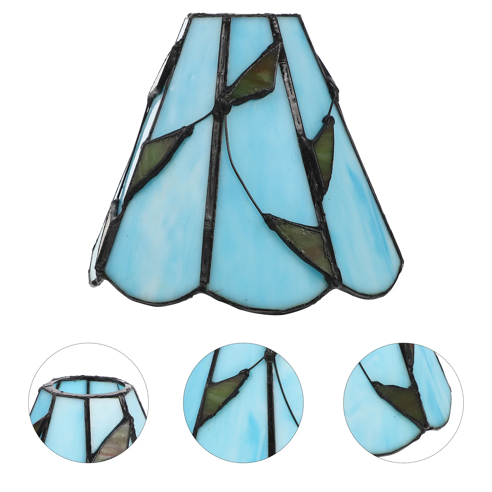 زجاج غطاء مصباح استبدال ديكور قلادة غطاء خفيف الثريا الجدار الشمعدان الغرور E27 صنعة بديعة #2