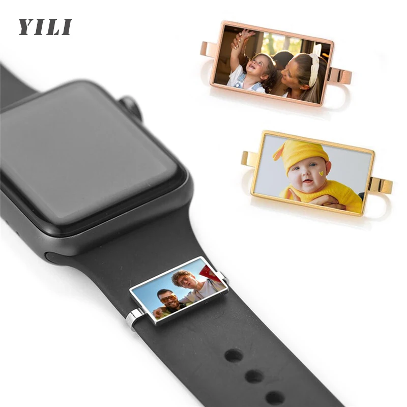

Персонализированные фото-шармы для ремешков Apple Watch: аксессуары с индивидуальным изображением для мужчин и женщин