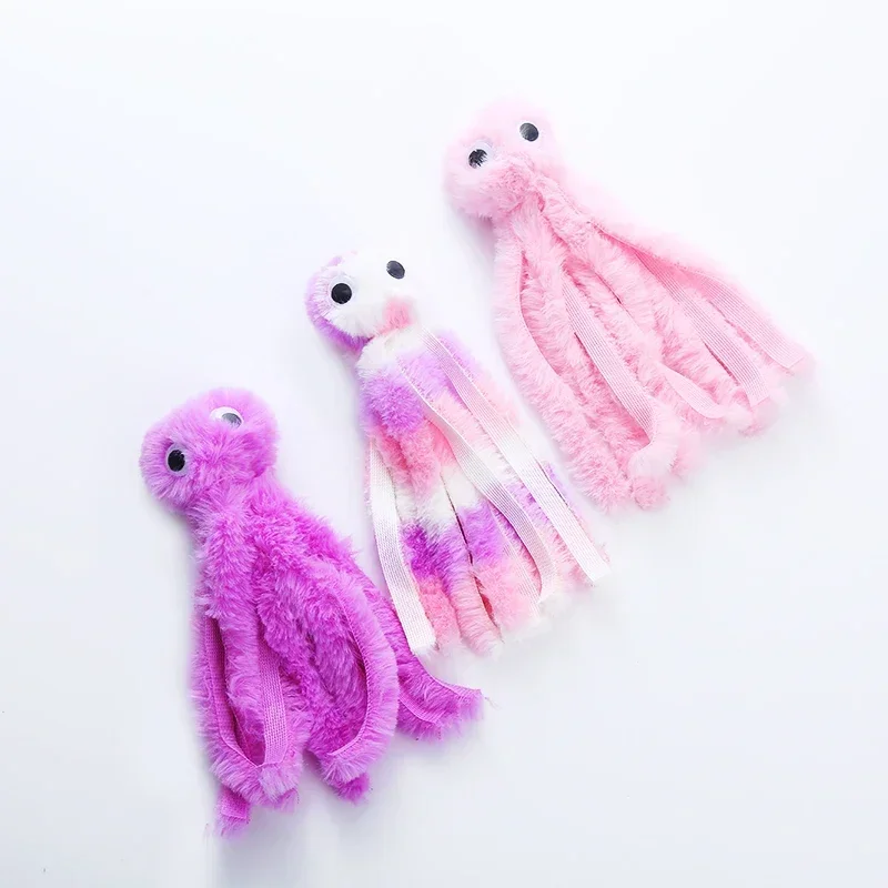 Adorable Octopus Plush Toy Bite Proof Teeth Engaging Play Pet Accessories Cat Dog Necessities Octopus Toys 2024 New