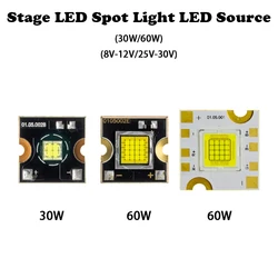 Fonte de luz LED de cabeça movente Chip, Spot Light, Gobo Lâmpada Bead, 30W, 60W