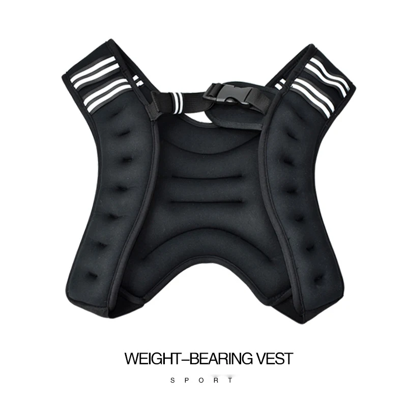 Weight-bearing Vest Adjustable Workout Equipment Strength Training Fitness Weighted Exercise Vest Outdoor Breathable  Jacket