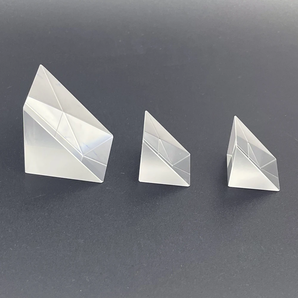 9mm 10mm 15 20 30 MM K9 Optical Glass Right Angle Triangle Isosceles Prism Total Reflection Physical Experiment Ray Refraction