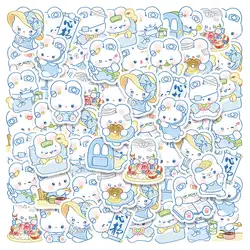 45pcs PVC Cute Cartoon Animals Kawaii Rabbit Fun Collage 15 Styles, 3 of Each,Student DIY Scrapbooks Decoration Stickers