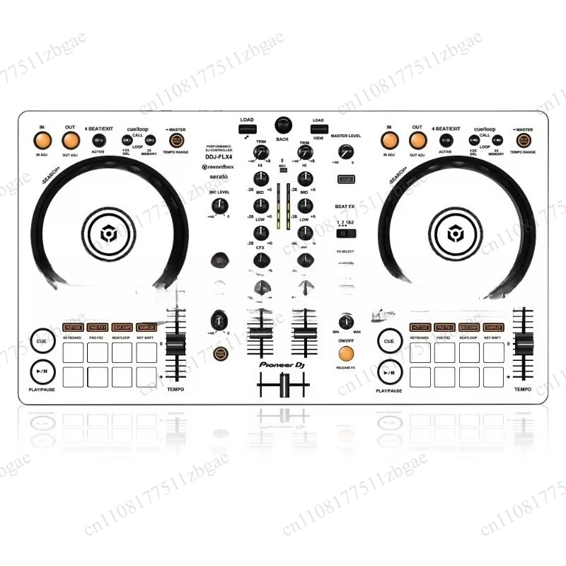reproductor-de-discos-con-controlador-d-d-jflx4-adhesivo-blanco-pelicula-dj-flx4-maquina-todo-en-uno-flx4