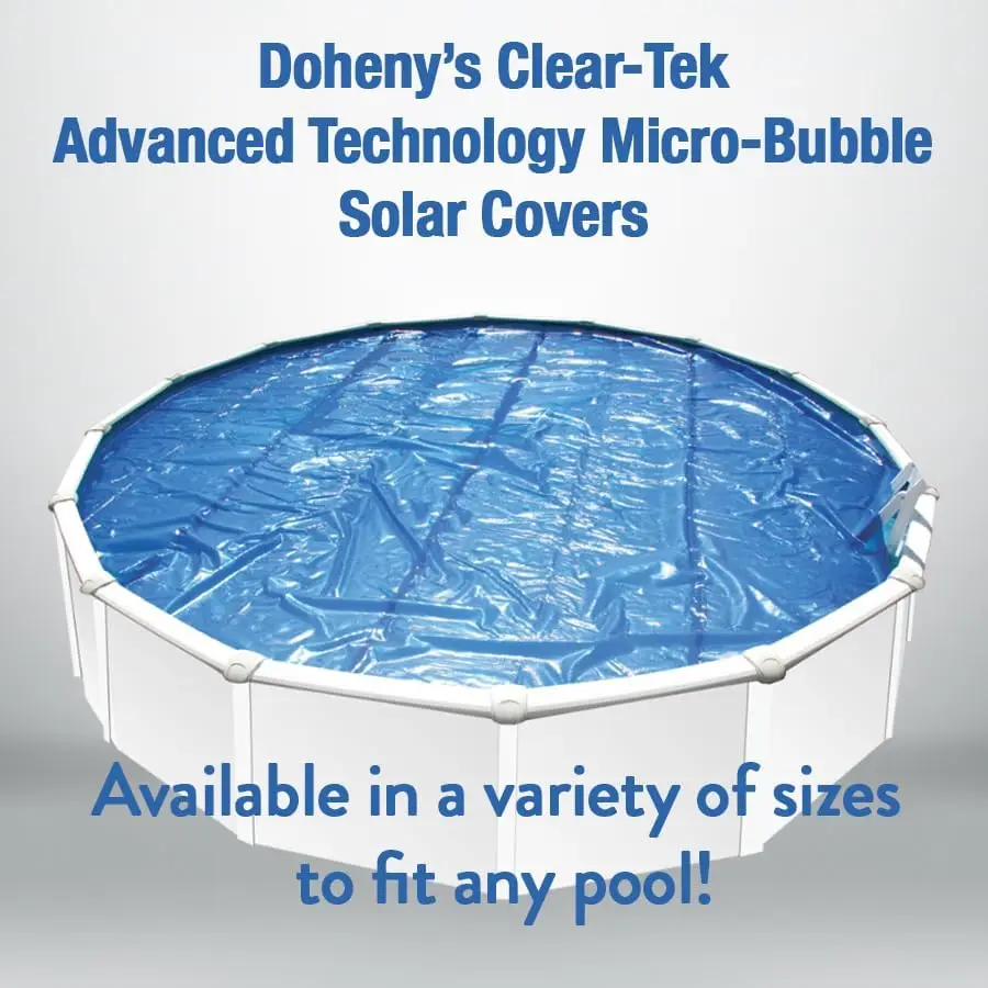 Clear-Tek Micro Bubble Solar Pool Cover for Above Ground Swimming Pools | Increase Solar Energy Absorption, Retain