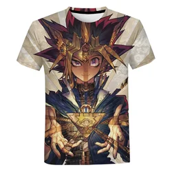 2024 Summer Large T-shirt Casual Fashion Fashion Harajuku Sweatshirt T-shirt New Anime Yu Gi Oh 3D Printed Men's Neutral T-shirt