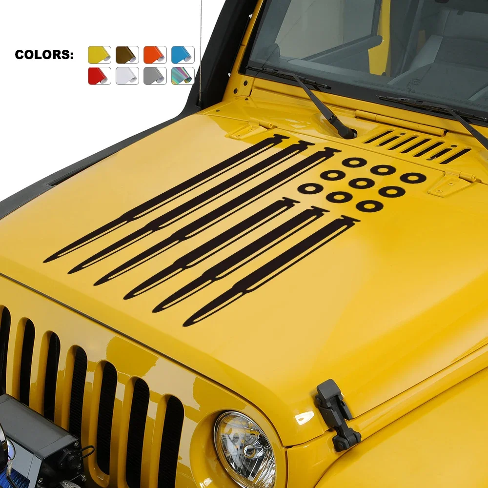 

Car Hood Cover Sticker For Jeep Renegade Patriot Wrangler JK L TJ Trail Hawk Rubicon Auto Tuning Accessories DIY Vinyl Decals
