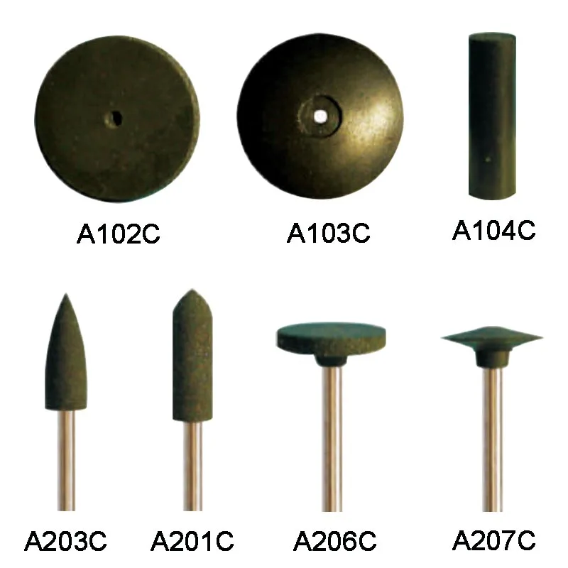 

50pcs/set Dental Polishing Wheels Burs Coarse Rubber Polishing Grinding Wheels Burs Dental Supplies