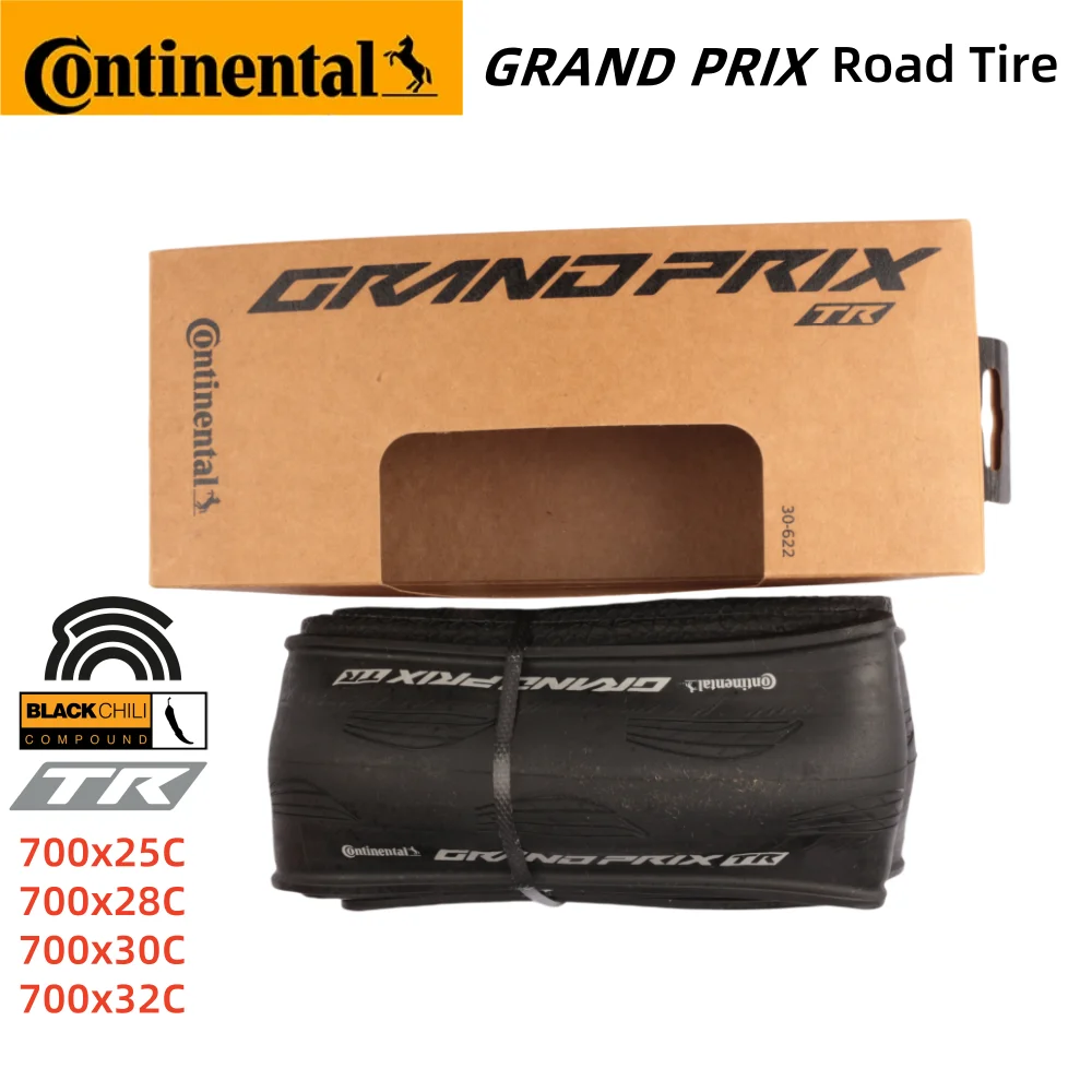 كونتيننتال جراند بريكس TR الطريق إطار دراجة 700x25C/28C/30C/32C مكافحة ثقب إطارات دون أنابيب الفلفل الحار الأسود لإطارات دراجة الطريق