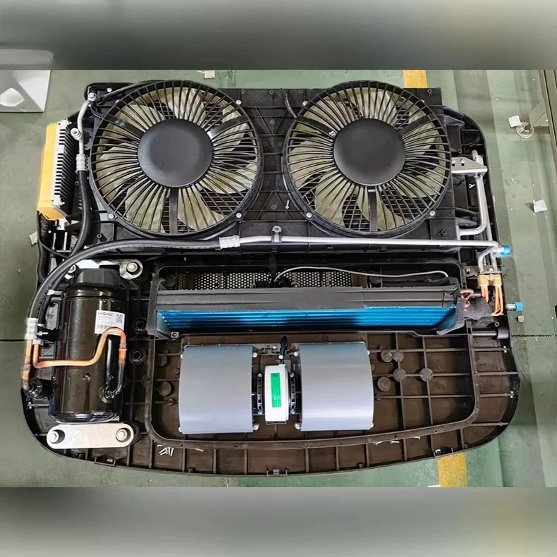 Pendingin Udara Atap RV Camper Listrik Otomatis untuk Parkir, Aire Acondicionado 24v Pendingin Udara untuk Truk