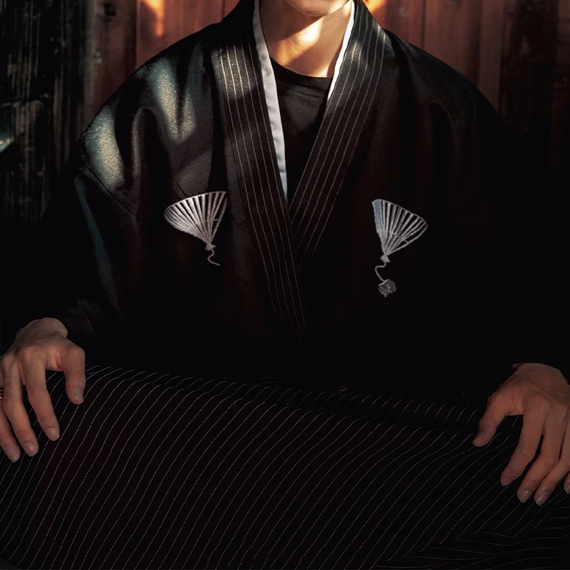 Haori Samouraï Traditionnel Homme – Kimono – photo 8