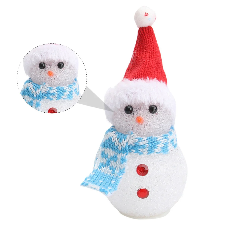 2 قطعة عيد الميلاد ثلج مضيئة ضوء الليل رائعتين LED مصباح للزينة للمنزل حفلة ثلج مصباح عيد الميلاد مضيئة اللعب