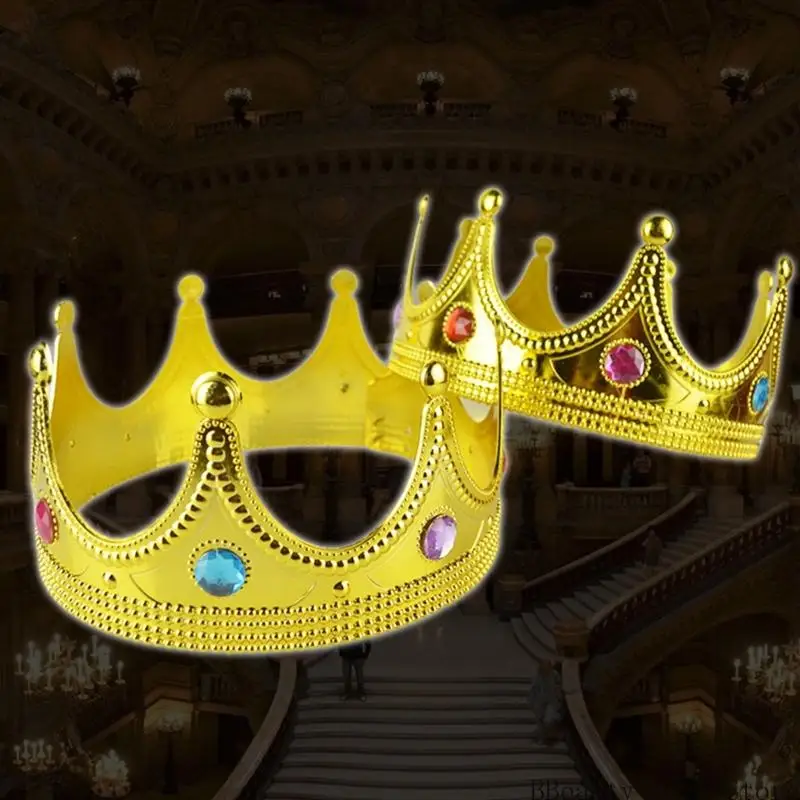 Principato Cappello Crown Crown Cappello Crown Golden King Crown Crown Accessorio per copricapo Principocommetti.