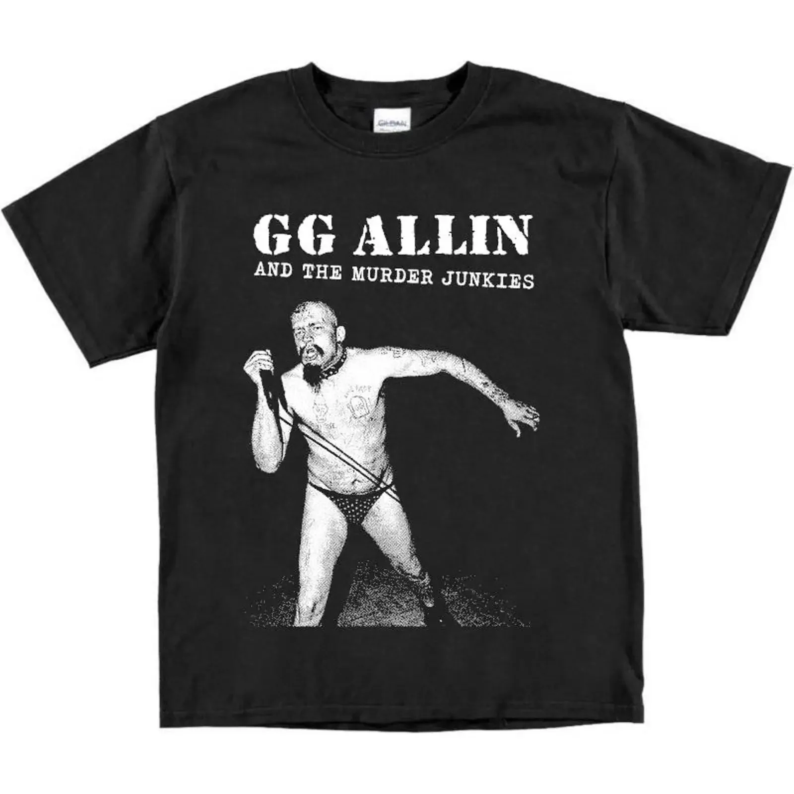 GG Allin T Shirt 7 vintage Washed Stretched streetwear graphic Breathable designer clothes Comfortable Slightly Casual