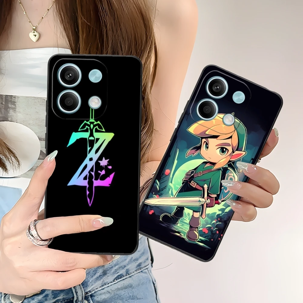 Painting Z-Zelda-s Color Mobile Cell Phone Case for Xiaomi POCO M6 M5 M4 M3 X6 X5 X4 X3 F6 F5 F4 F3 F2 C40 Pro GT 5G Black Cover