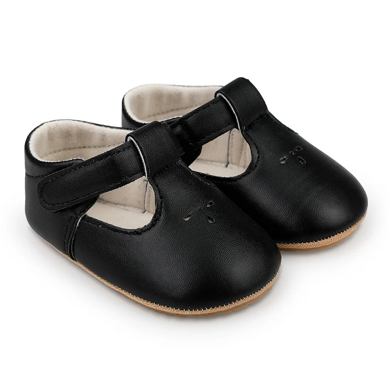 

Baby Leather Shoes First Walkers Infant Newborn Girl Princess Shoes Non-Slip Soft Bottom Solid Infants Baby Walking Shoes