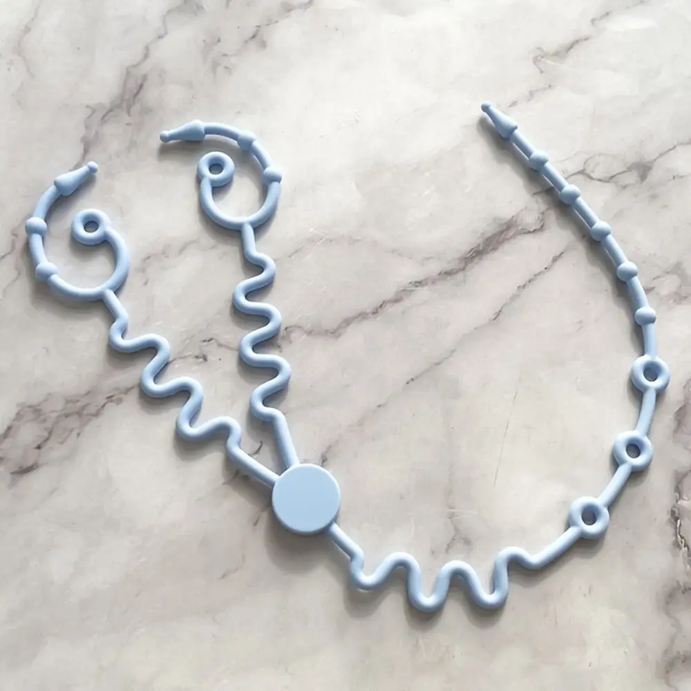 

Portable Silicon Nipple Anti-drop Chain Safety Adjustable Pacifier Holder Clips Stroller Accessories Double Head