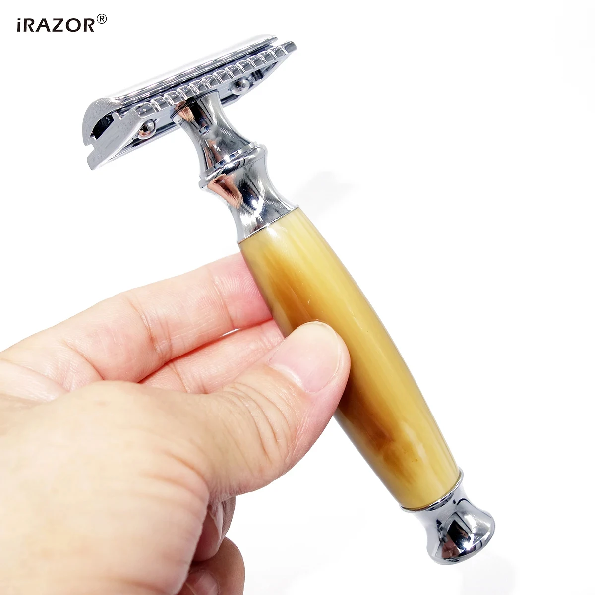 

iRAZOR Double Edge Safety Face Razor Beard Shaver Men's Barber Shop Accessories Machine for Male Original Gift